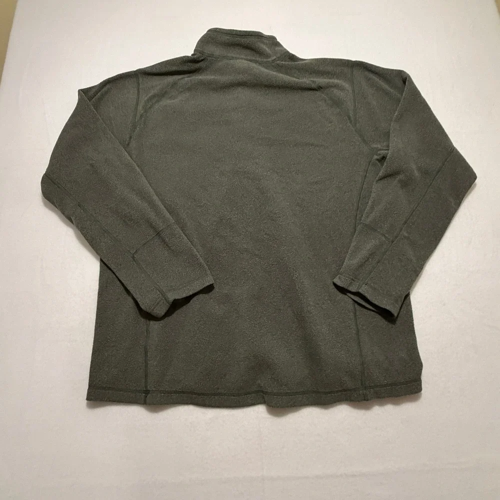 The North Face Mens XL Fleece 1/4 Zip Pullover Gray Chest Pocket - Picture 3 of 10